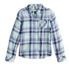 Girls 7-16 & Plus Size So&reg; Plaid Button-down Shirt, Size: 14, Med Blue