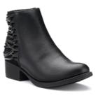 So&reg; Whitney Girls' Ankle Boots, Girl's, Size: 3, Black