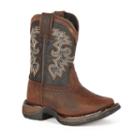 Lil Durango Boys' Full Grain Saddle Western Boots, Size: 6.5, Brown