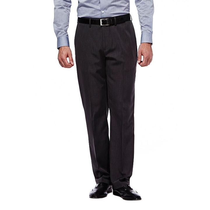 Men's Haggar Straight-fit Travel Performance Suit Pants, Size: 36x34, Oxford