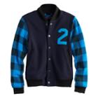 Boys 8-20 French Toast Varsity Jacket, Size: Medium, Blue (navy)