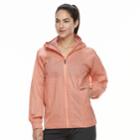 Women's Adidas Outdoor Fastpack 2.5-layer Climaproof Hooded Rain Jacket, Size: Xl, Med Pink