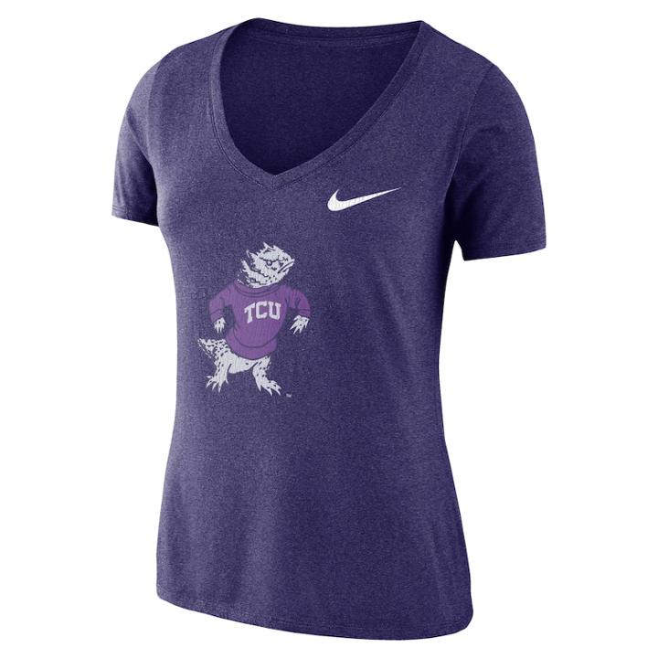 Women's Nike Tcu Horned Frogs Vault Tee, Size: Large, Purple