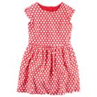 Girls 4-8 Carter's Polka-dot Heart Cut Out Dress, Girl's, Size: 6, Ovrfl Oth