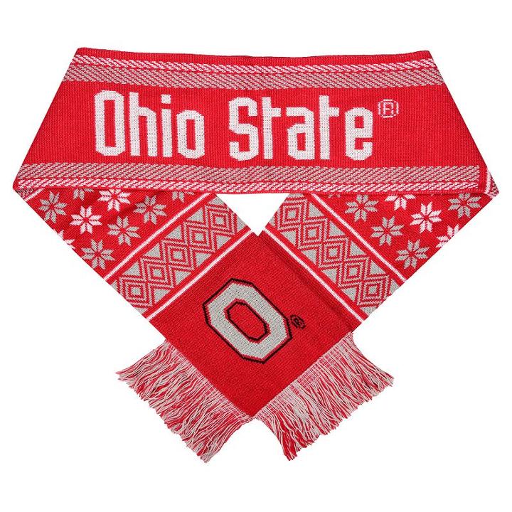 Forever Collectibles, Adult Ohio State Buckeyes Lodge Scarf, Multicolor