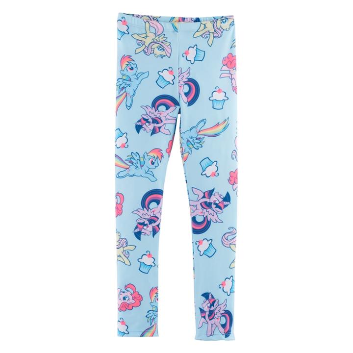 Girls 4-7 My Little Pony: The Movie Rainbow Dash, Twilight Sparkle & Fluttershy Leggings, Size: 6, Turquoise/blue (turq/aqua)