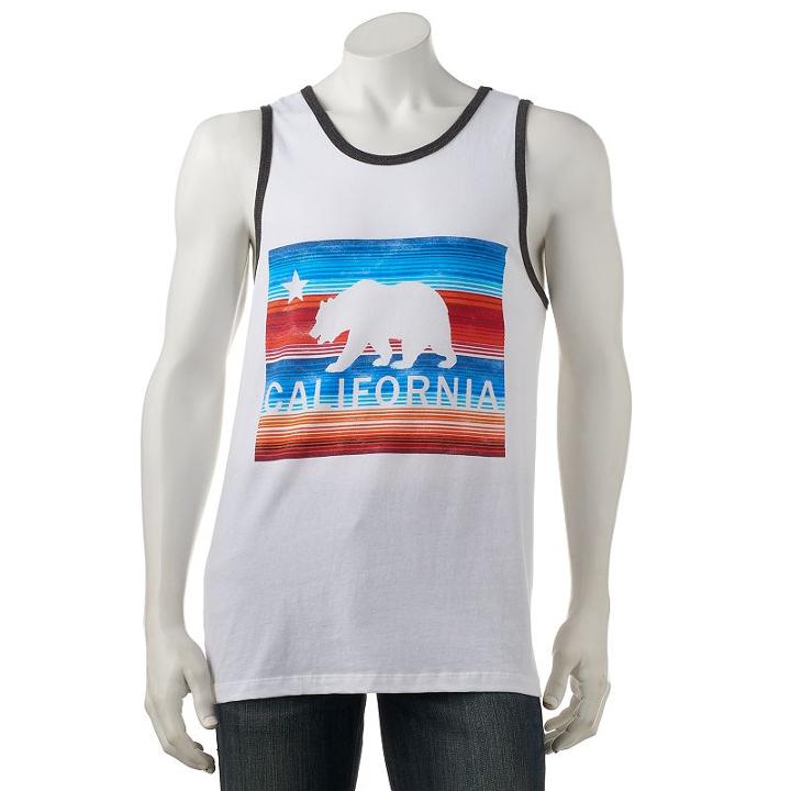 Men's Urban Pipeline&reg; Sarape Tank Top, Size: Xxl, White