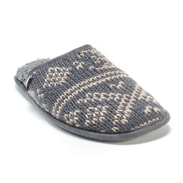 Muk Luks Men's Gavin Clog Slippers, Size: Large, Grey