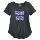 Girls 7-16 & Plus Size So&reg; Flip Sequin Rolled Cuff Tee, Size: 14 1/2, Black