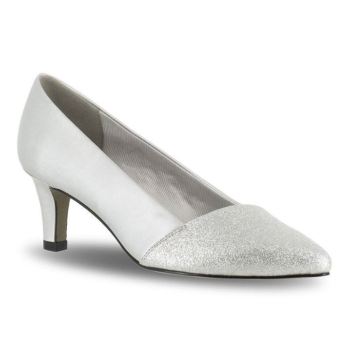 Easy Street Darling Women's High Heels, Size: Medium (9), Silver