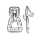 Napier Doorknotcker Clip-on Earrings, Women's, Silver