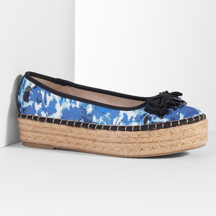 Simply Vera Vera Wang Women's Platform Espadrille Shoes, Size: 8, Light Blue