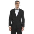 Men's Lazetti Slim-fit Black Suit Jacket, Size: 44 - Regular