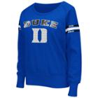 Women's Campus Heritage Duke Blue Devils Wiggin' Fleece Sweatshirt, Size: Small (navy)