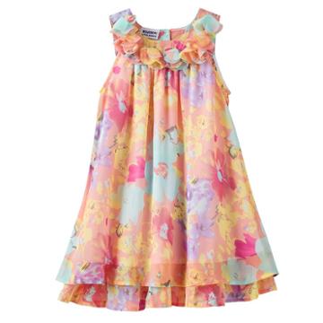 Girls 4-6x Blueberi Boulevard Chiffon Sundress, Girl's, Size: 6, Ovrfl Oth