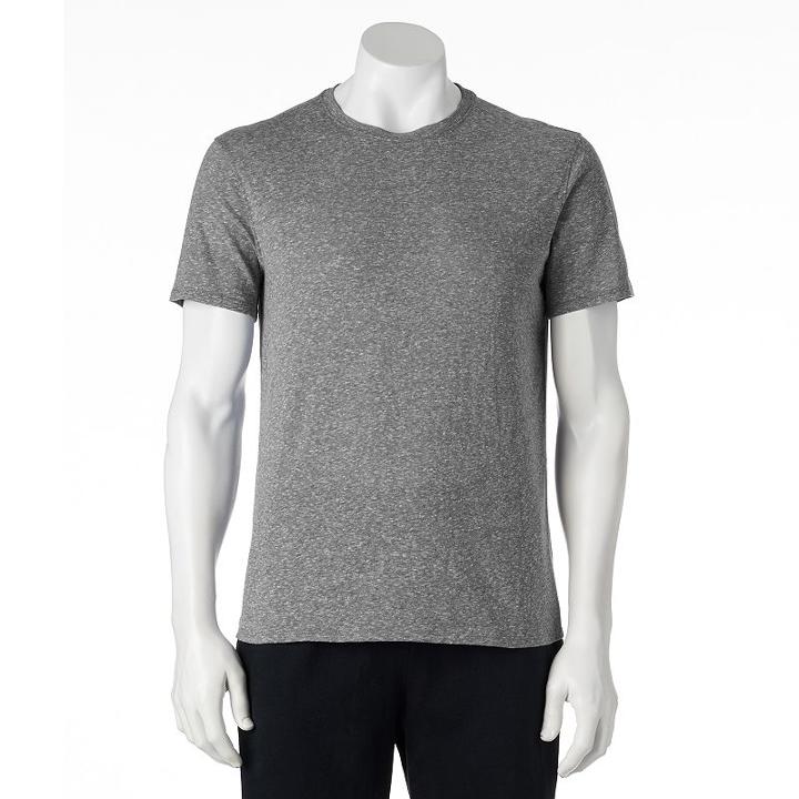 Men's Apt. 9&reg; Modern-fit Snow Heather Tee, Size: Xxl, Grey