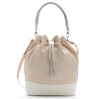 Adrienne Landau Calypso Leather Bucket Bag, Women's, White