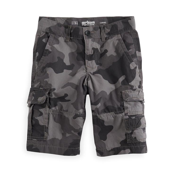 Boys 8-20 Urban Pipeline&reg; Canvas Cargo Shorts, Size: 18, Grey