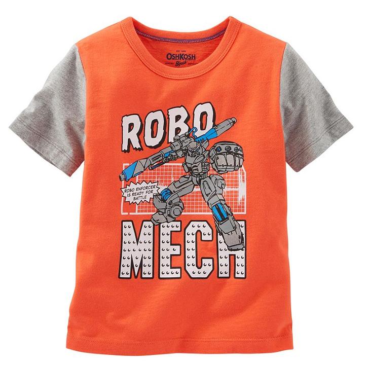 Boys 4-8 Oshkosh B'gosh&reg; Short Sleeve Comic Book Graphic Tee, Boy's, Size: 7x, Orange