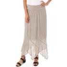 Women's Apt. 9&reg; Tulip Hem Maxi Skirt, Size: Medium, Lt Beige