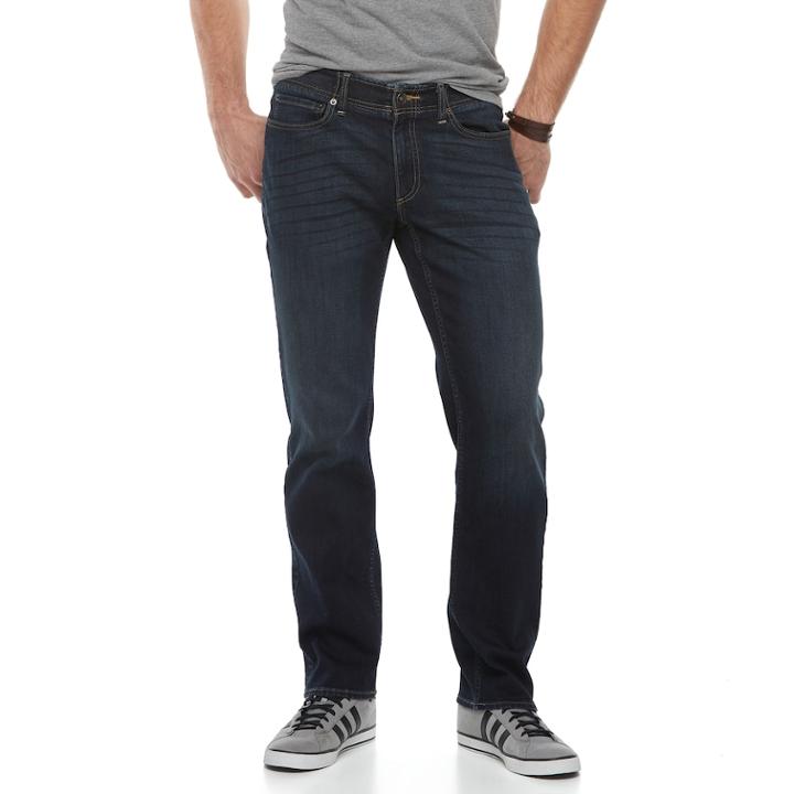 Men's Urban Pipeline&reg; Maxflex Straight-leg Jeans, Size: 32x30, Dark Blue