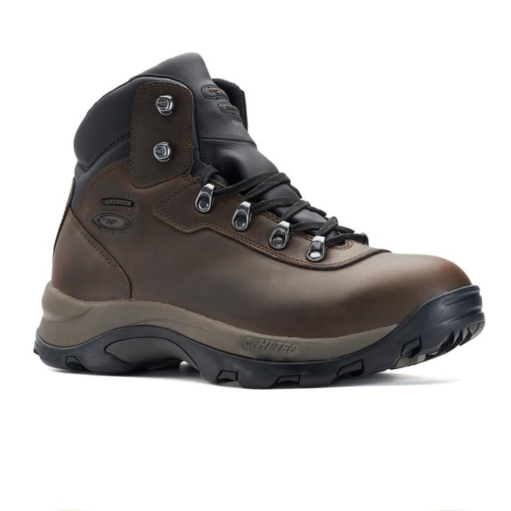 Hi-tec Peak Men's Waterproof Hiking Boots, Size: Medium (9.5), Med Brown