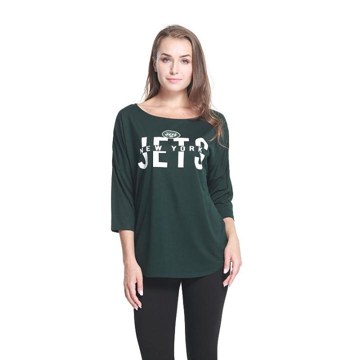Women's Concepts Sport New York Jets Vortex Top, Size: Large, Dark Green