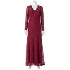Women's 1 By 8 Glitter Lace Evening Gown, Size: 2, Drk Yellow
