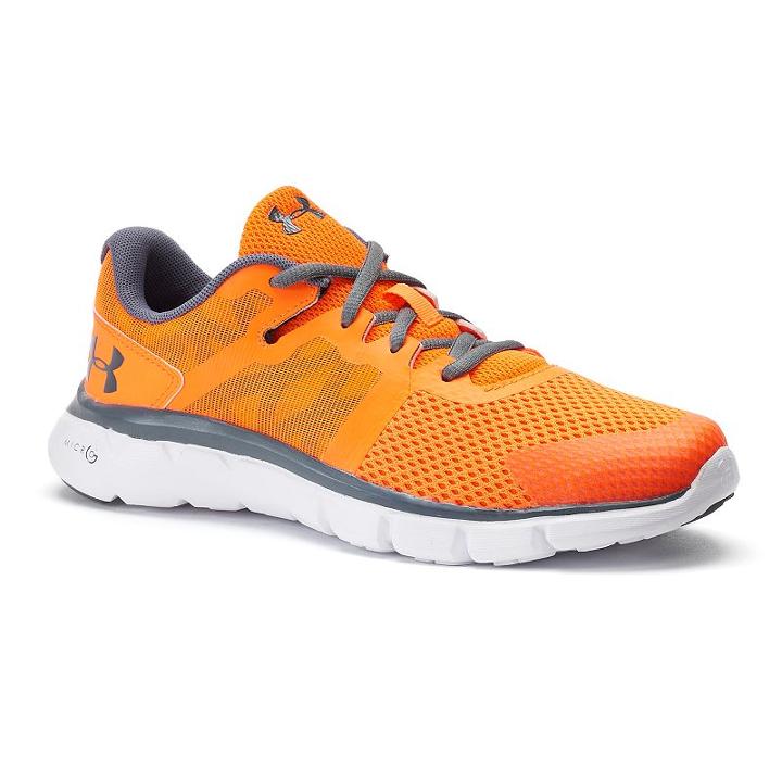 Under Armour Micro G Shift Run Grade School Boys' Sneakers, Size: 5, Brt Orange