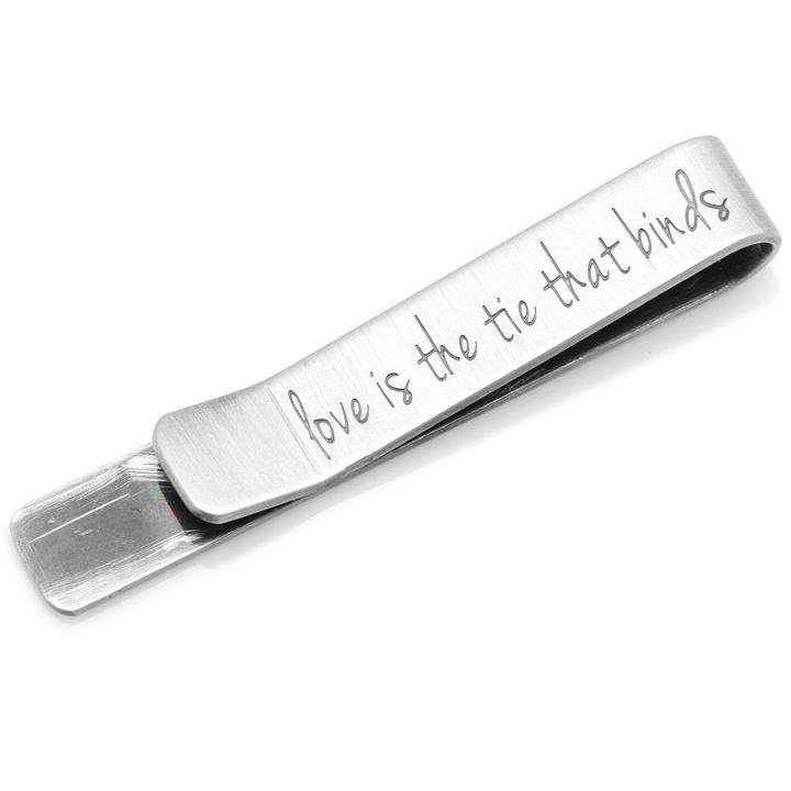 Love Is The Tie That Binds Tie Bar, Men's, Silver