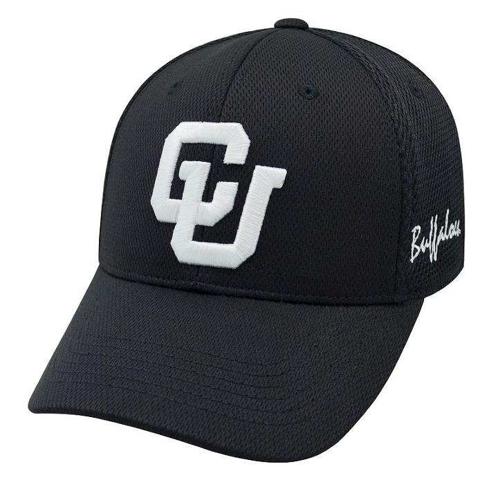 Adult Top Of The World Colorado Buffaloes Fairway One-fit Cap, Black