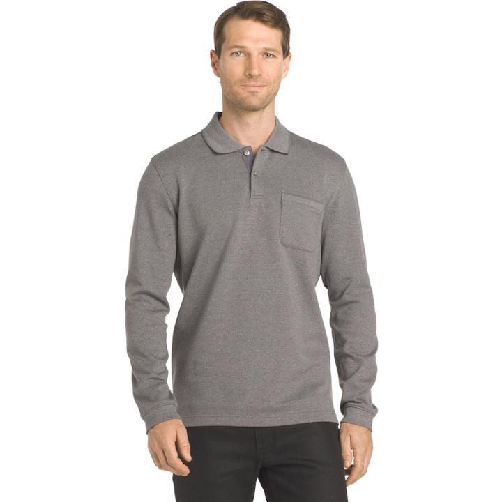 Big & Tall Van Heusen Flex Classic-fit Stretch Polo, Men's, Size: L Tall, Grey Other