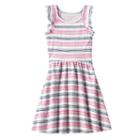 Girls 4-10 Jumping Beans&reg; Pattern Flutter Sleeve Dress, Girl's, Size: 5, Light Grey