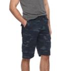 Men's Rawx Regular-fit Belted Cargo Shorts, Size: 30, Blue (navy)