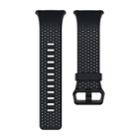 Fitbit Ionic Leather Band, Size: Large, Dark Blue