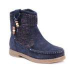 Muk Luks Kellie Women's Water-resistant Ankle Boots, Size: 7, Blue (navy)