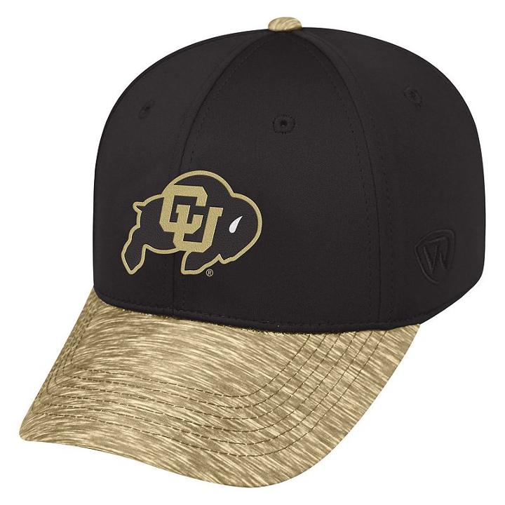 Adult Top Of The World Colorado Buffaloes Lightspeed One-fit Cap, Men's, Black