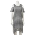 Women's Apt. 9&reg; Cold-shoulder Dress, Size: Large, Grey