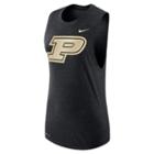 Women's Nike Purdue Boilermakers Dri-fit Muscle Tee, Size: Xl, Black