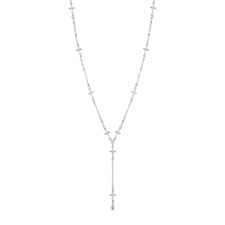 1928 Cross Y Necklace, Women's, Size: 15, Grey