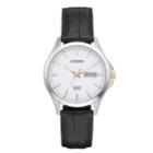 Citizen Men's Leather Watch - Bf2009-11a, Size: Large, Black
