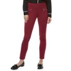 Juniors' Candie's&reg; Ponte Pull-on Pants, Teens, Size: Small, Red