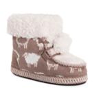 Women's Muk Luks Moxie Bootie Slippers, Size: Medium, Med Beige