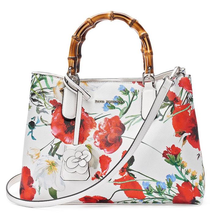 Dana Buchman Bamboo Shoulder Bag, Women's, White