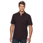 Men's Vans Line-it-up Button-down Shirt, Size: Medium, Dark Red