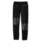 Disney's D-signed Descendants 2 Girls 7-16 Moto Leggings, Size: Small, Black
