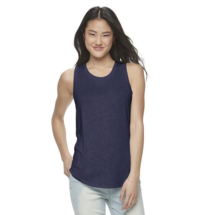 Juniors' Mudd&reg; Muscle Tank, Girl's, Size: Xl, Blue
