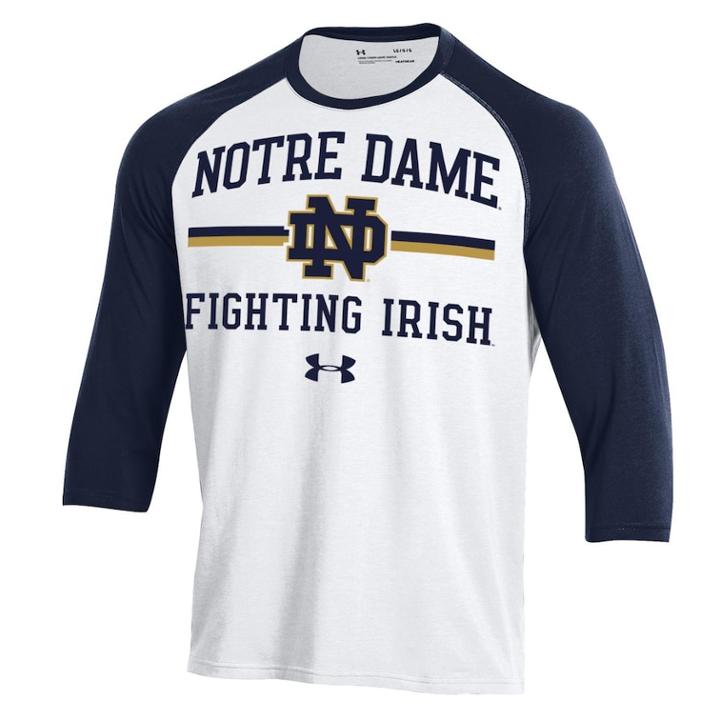 Men's Under Armour Notre Dame Fighting Irish Tee, Size: Small, Blue (navy)