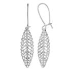 Lc Lauren Conrad Openwork Leaf Nickel Free Drop Earrings, Women's, Silver
