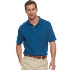 Men's Croft & Barrow&reg; Classic-fit Easy-care Interlock Pocket Polo, Size: Large, Dark Blue